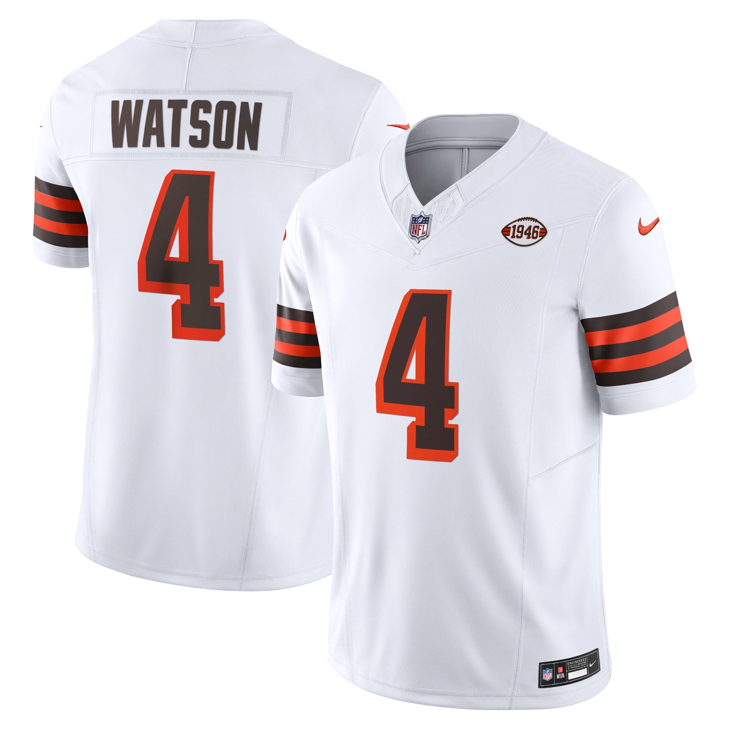 Men's Nike Deshaun Watson White Cleveland Browns Vapor F.U.S.E. Limited Jersey