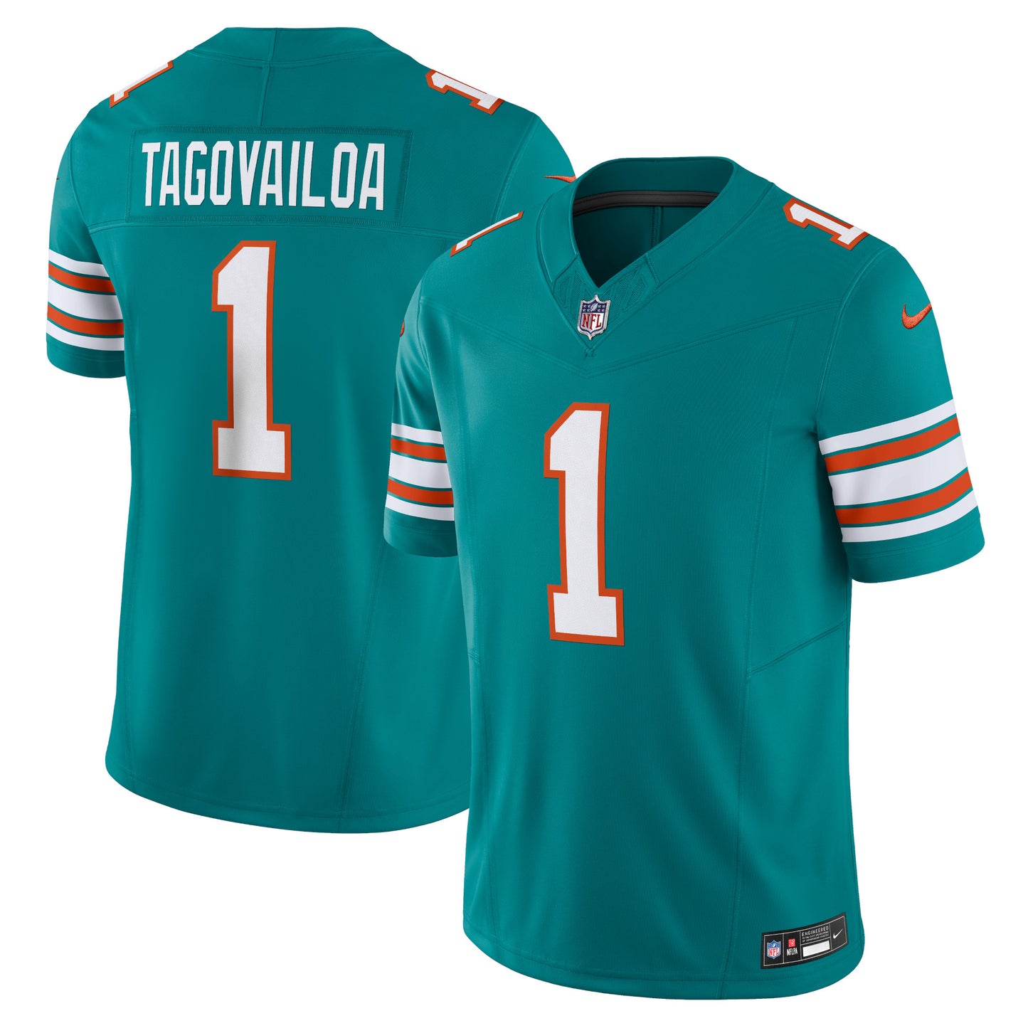 Men's Nike Tua Tagovailoa Aqua Miami Dolphins Vapor F.U.S.E. Limited Jersey