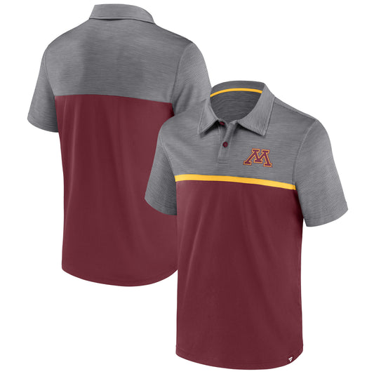 Men's Fanatics Maroon/Gold Minnesota Golden Gophers Polo