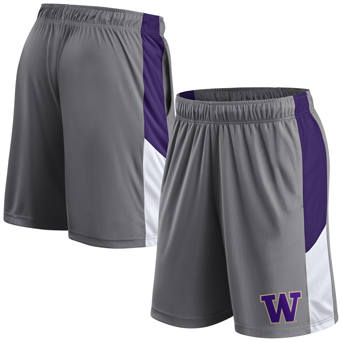 Men's Fanatics Gray Washington Huskies Logo Shorts