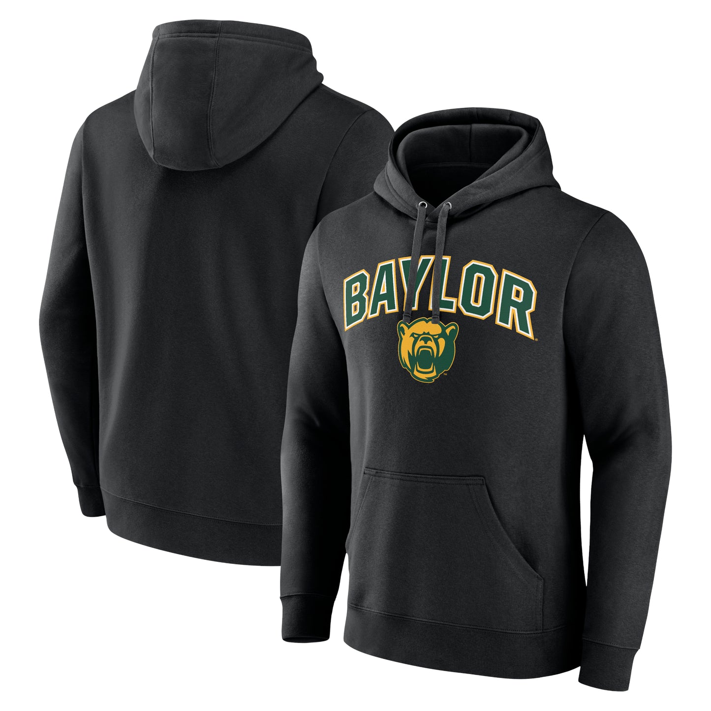 Men's Black Baylor Bears Campus Team Pullover Hoodie