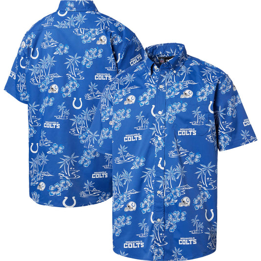 Men's Reyn Spooner Royal Indianapolis Colts Kekai Button-Up Shirt