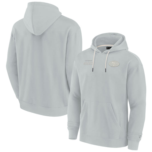 Unisex Fanatics Gray San Francisco 49ers Elements Super Soft Fleece Pullover Hoodie