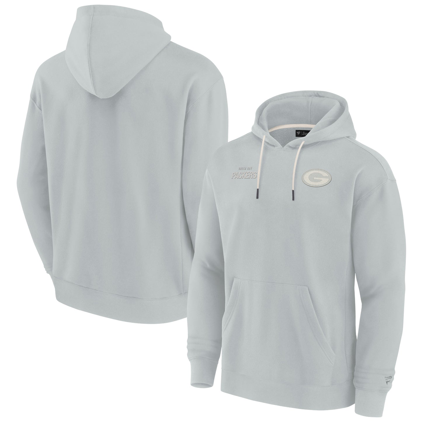 Unisex Fanatics Gray Green Bay Packers Elements Super Soft Fleece Pullover Hoodie