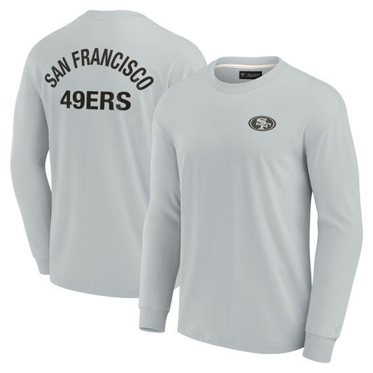 Unisex Fanatics Gray San Francisco 49ers Elements Super Soft Long Sleeve T-Shirt