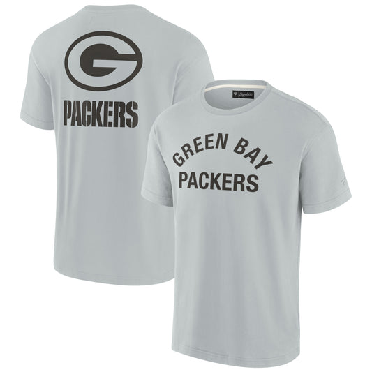 Unisex Fanatics Gray Green Bay Packers Elements Super Soft Short Sleeve T-Shirt