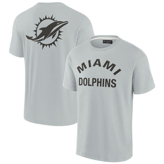 Unisex Fanatics Gray Miami Dolphins Elements Super Soft Short Sleeve T-Shirt