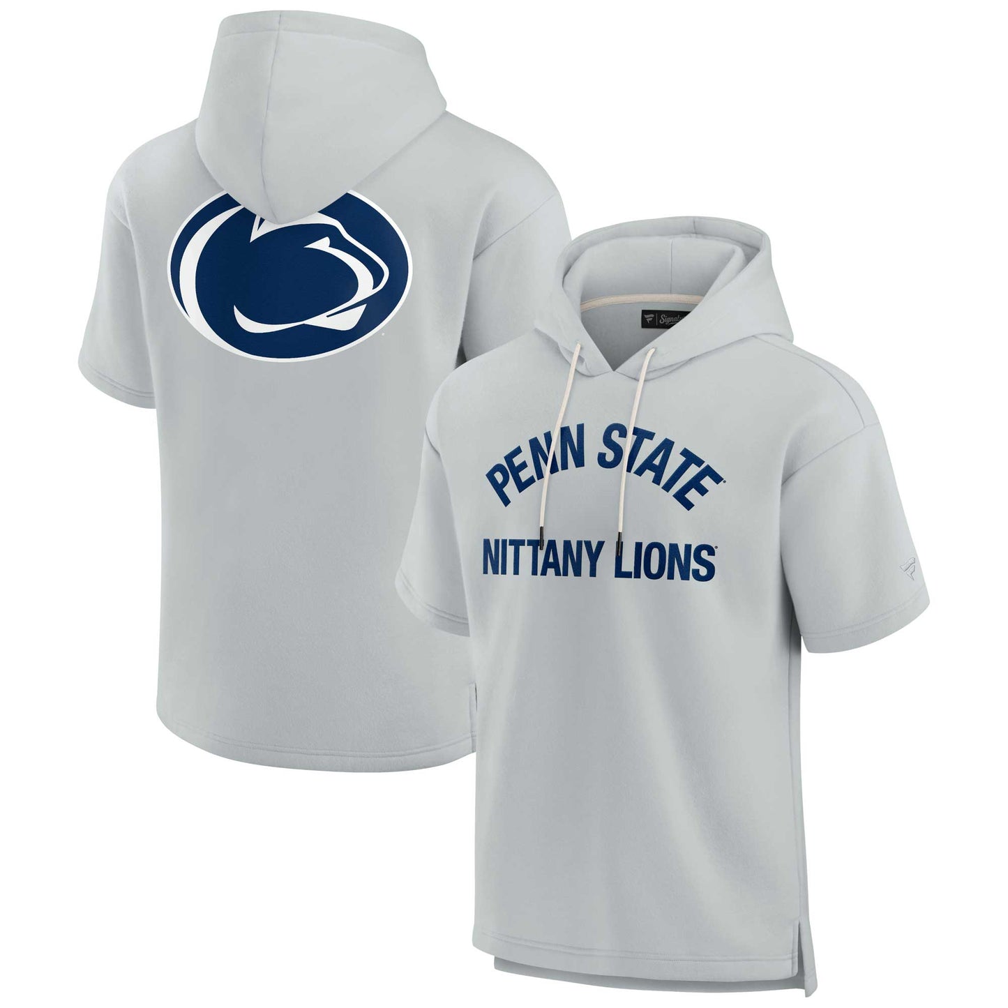 Unisex Fanatics Gray Penn State Nittany Lions Elements Super Soft Fleece Short Sleeve Pullover Hoodie