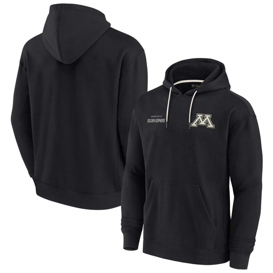 Unisex Fanatics Black Minnesota Golden Gophers Elements Super Soft Fleece Pullover Hoodie