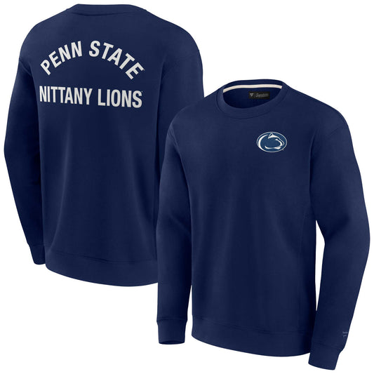 Unisex Fanatics Navy Penn State Nittany Lions Super Soft Pullover Crew Sweatshirt