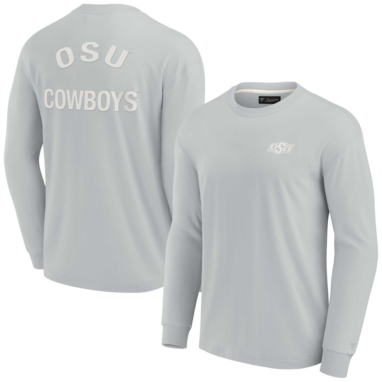 Unisex Fanatics Gray Oklahoma State Cowboys Elements Super Soft Long Sleeve T-Shirt