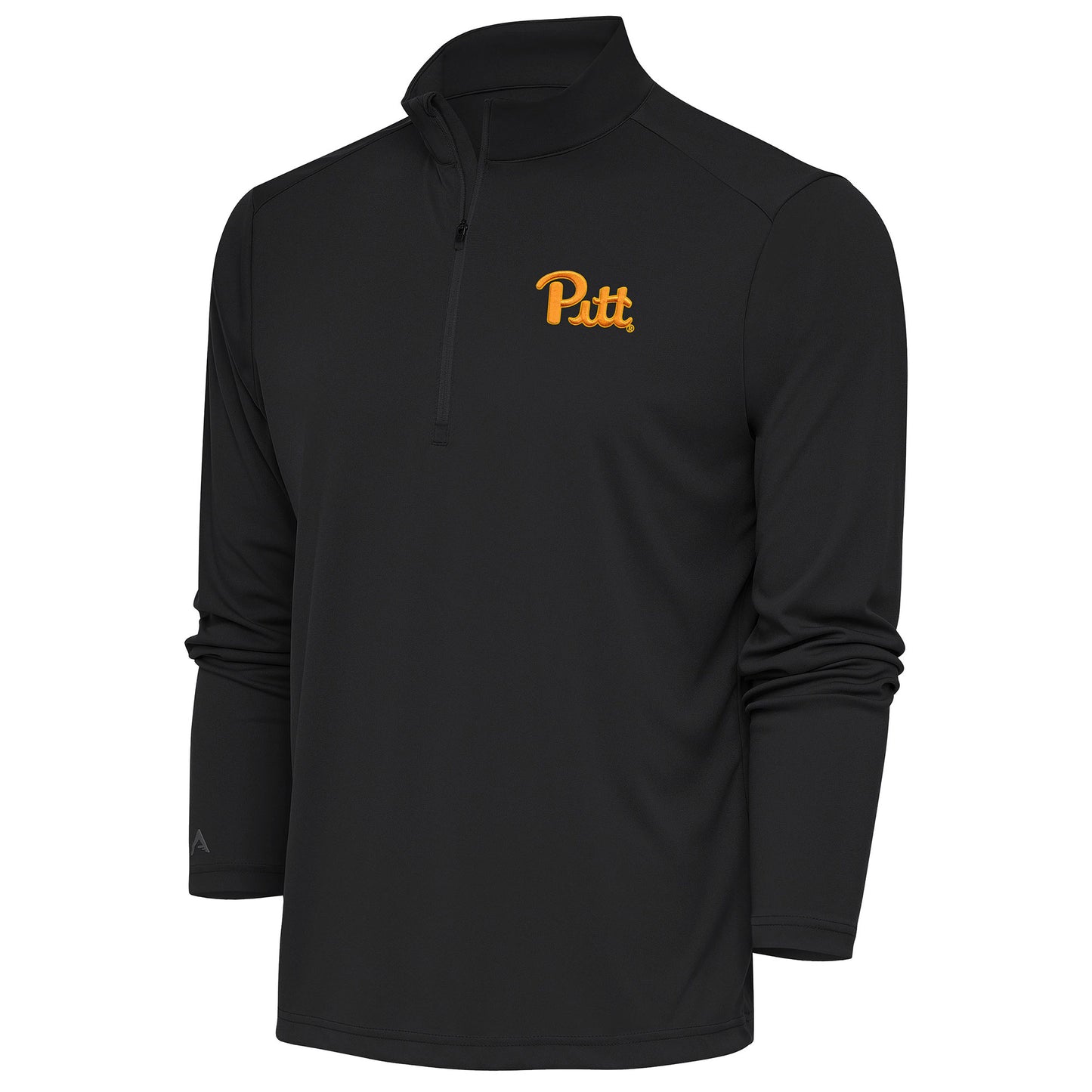 Men's Antigua Charcoal Pitt Panthers Tribute Quarter-Zip Top