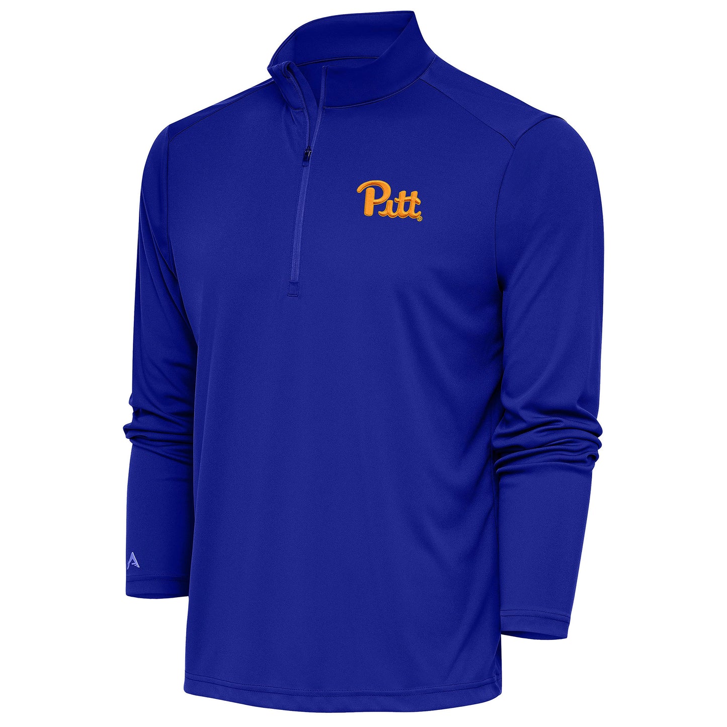 Men's Antigua Royal Pitt Panthers Tribute Quarter-Zip Top