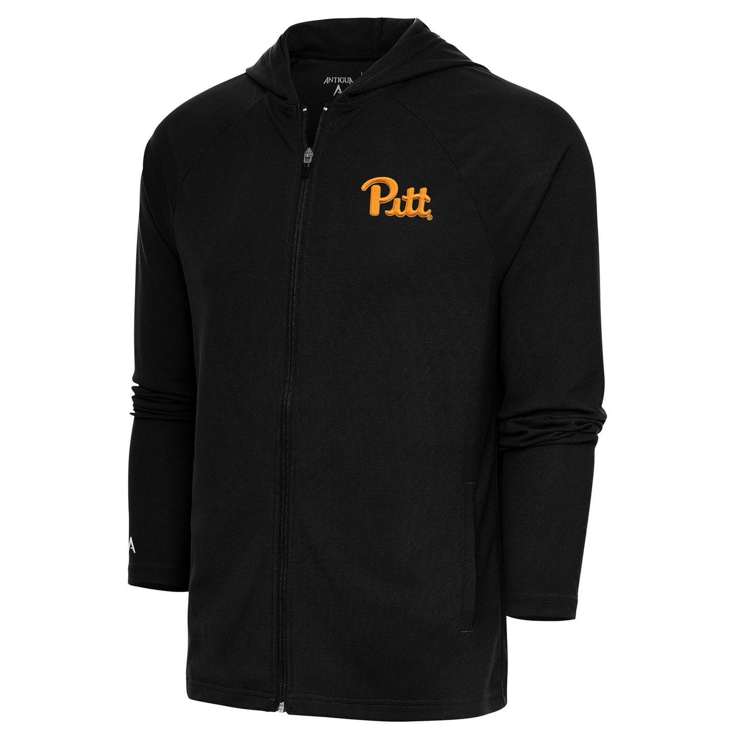 Men's Antigua Black Pitt Panthers Legacy Full-Zip Hoodie