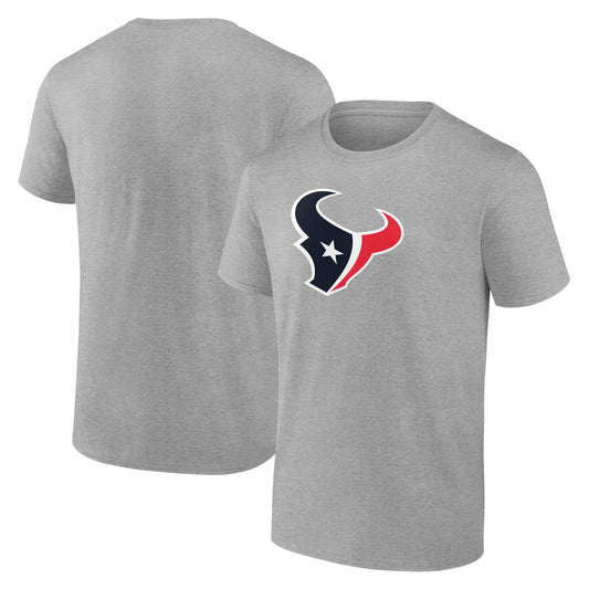 Men's Heather Gray Houston Texans Team Logo T-Shirt