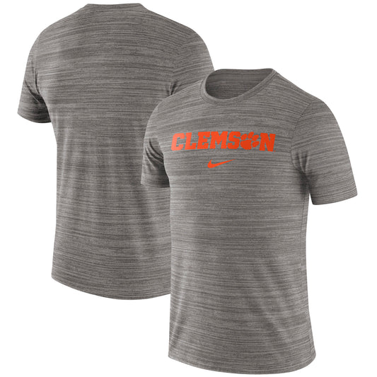 Men's Nike Gray Clemson Tigers Velocity Performance T-Shirt