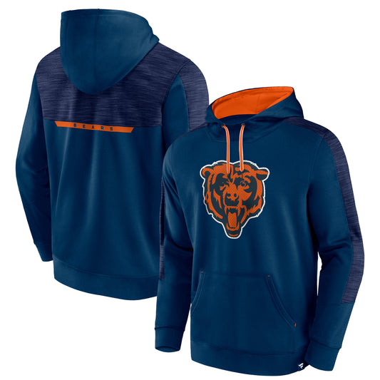 Men's Fanatics Navy Chicago Bears Defender Evo Pullover Hoodie