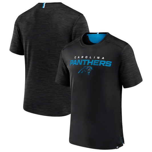 Men's Fanatics Black Carolina Panthers Defender Evo T-Shirt