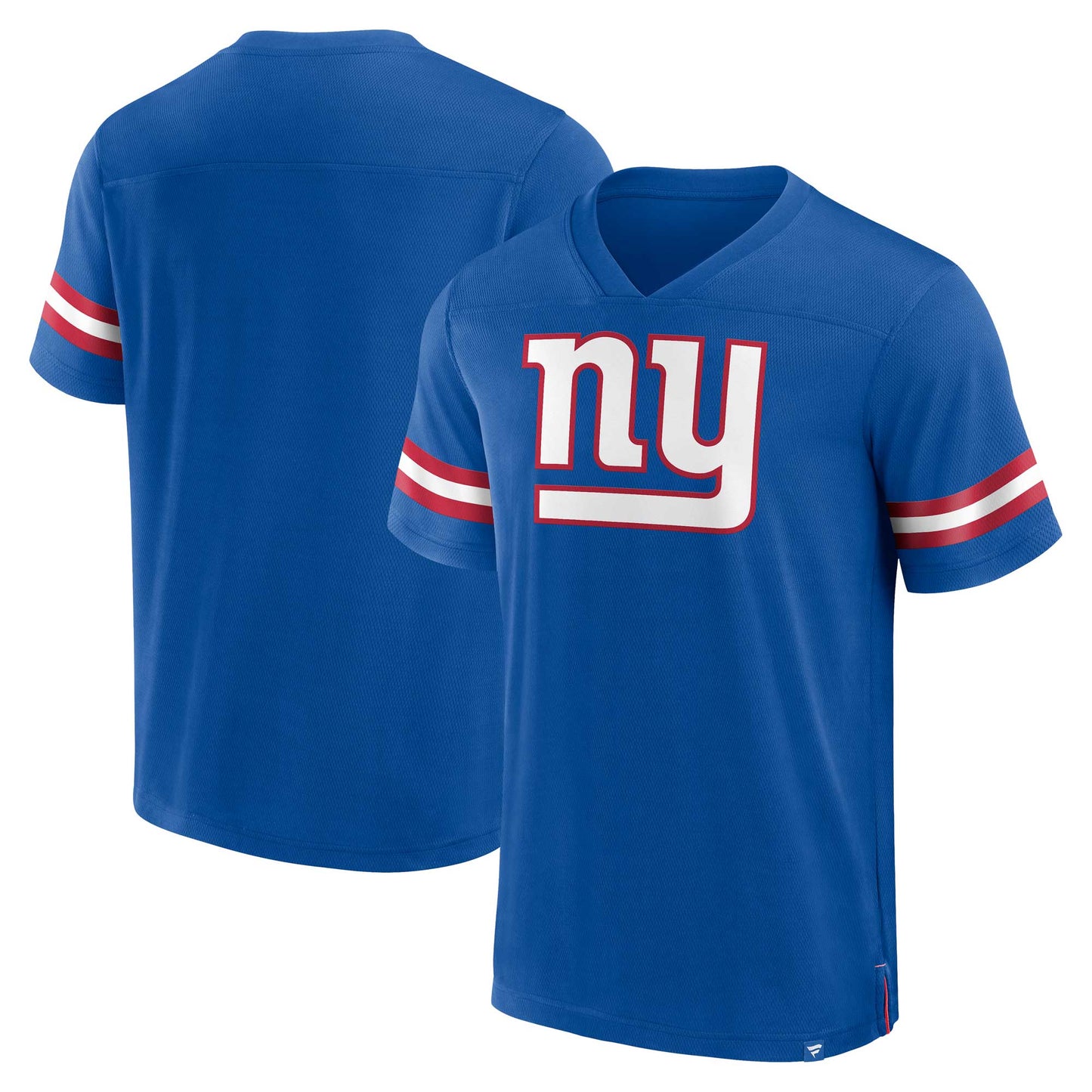 Men's Fanatics  Royal New York Giants Jersey Tackle V-Neck T-Shirt