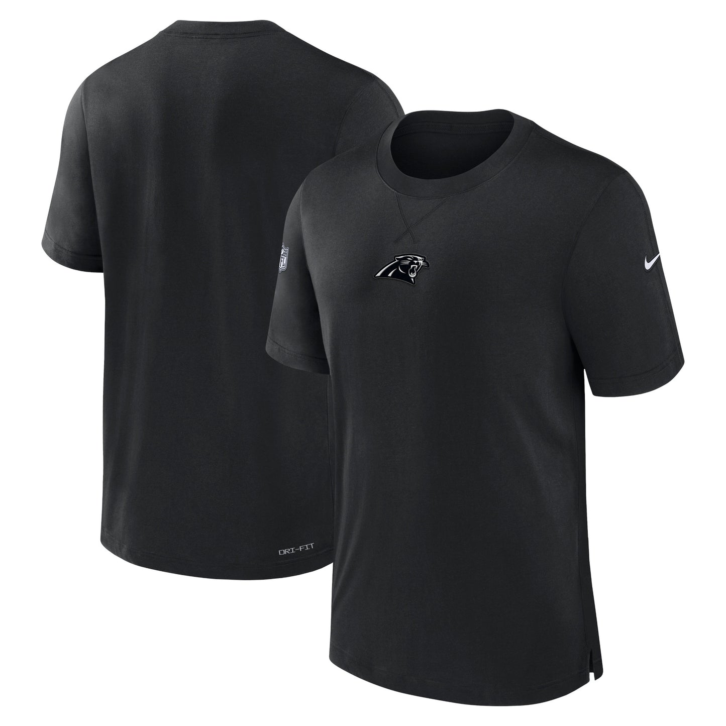 Men's Nike Black Carolina Panthers 2023 Sideline Performance T-Shirt