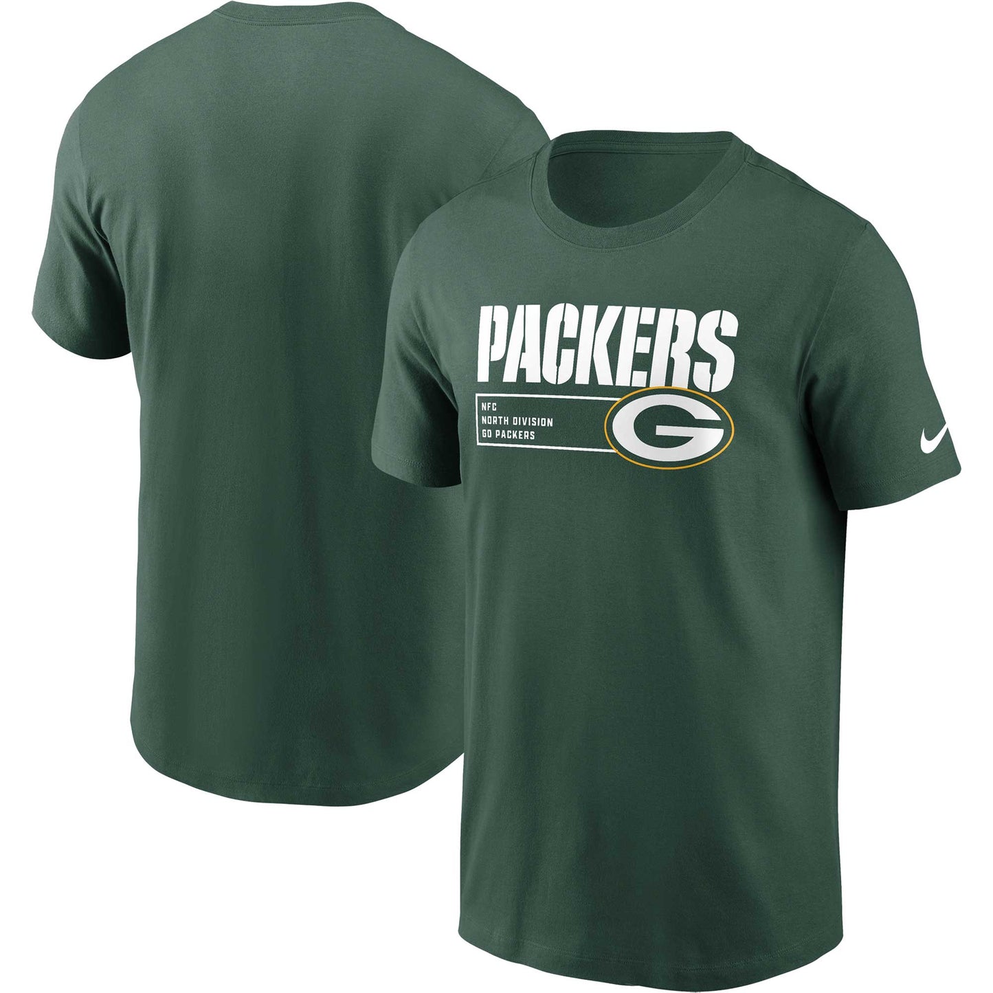 Men's Nike Green Green Bay Packers Division Essential T-Shirt