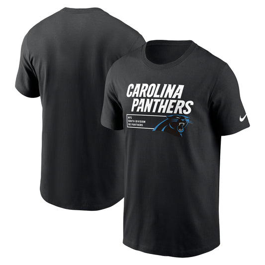 Men's Nike Black Carolina Panthers Division Essential T-Shirt