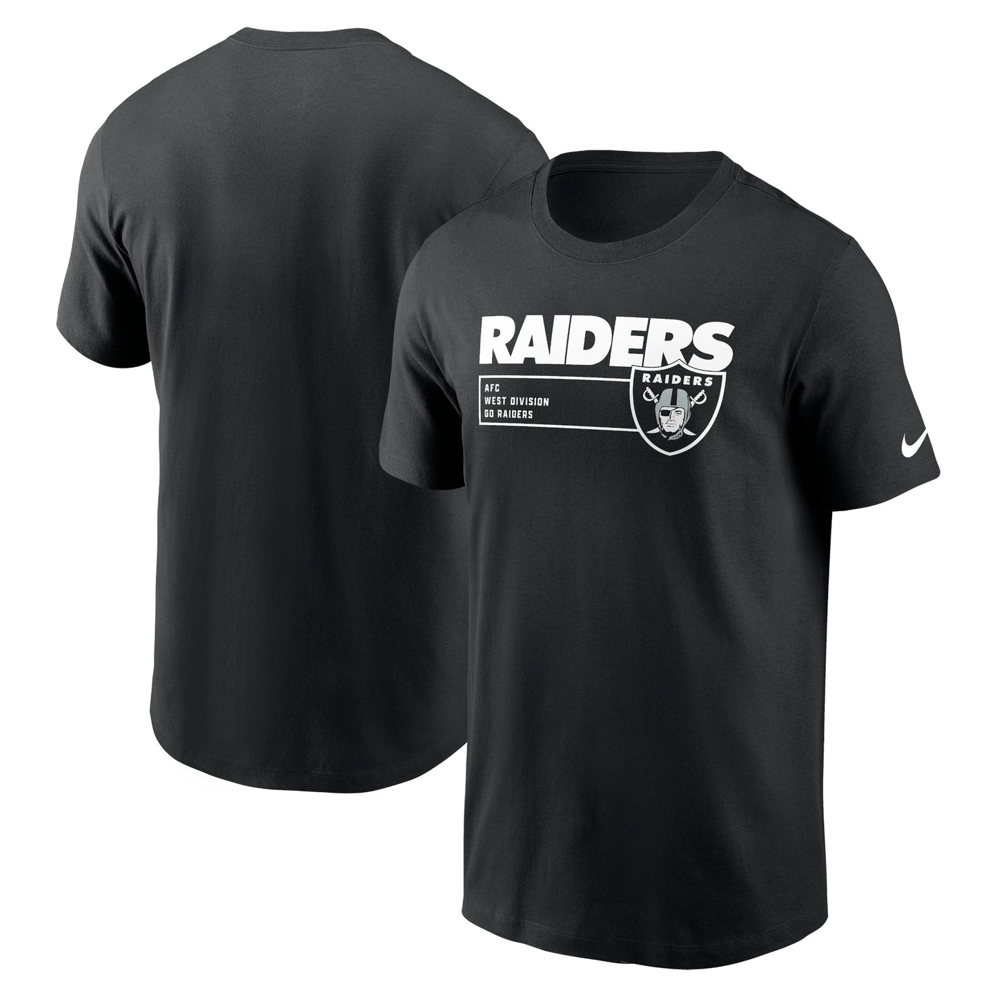 Men's Nike Black Las Vegas Raiders Division Essential T-Shirt