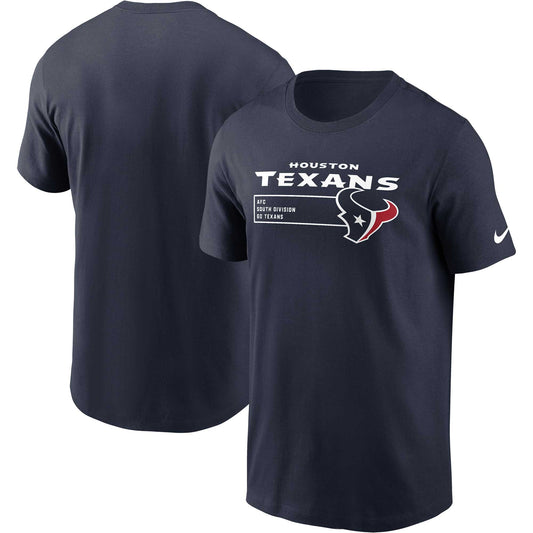 Men's Nike Navy Houston Texans Division Essential T-Shirt