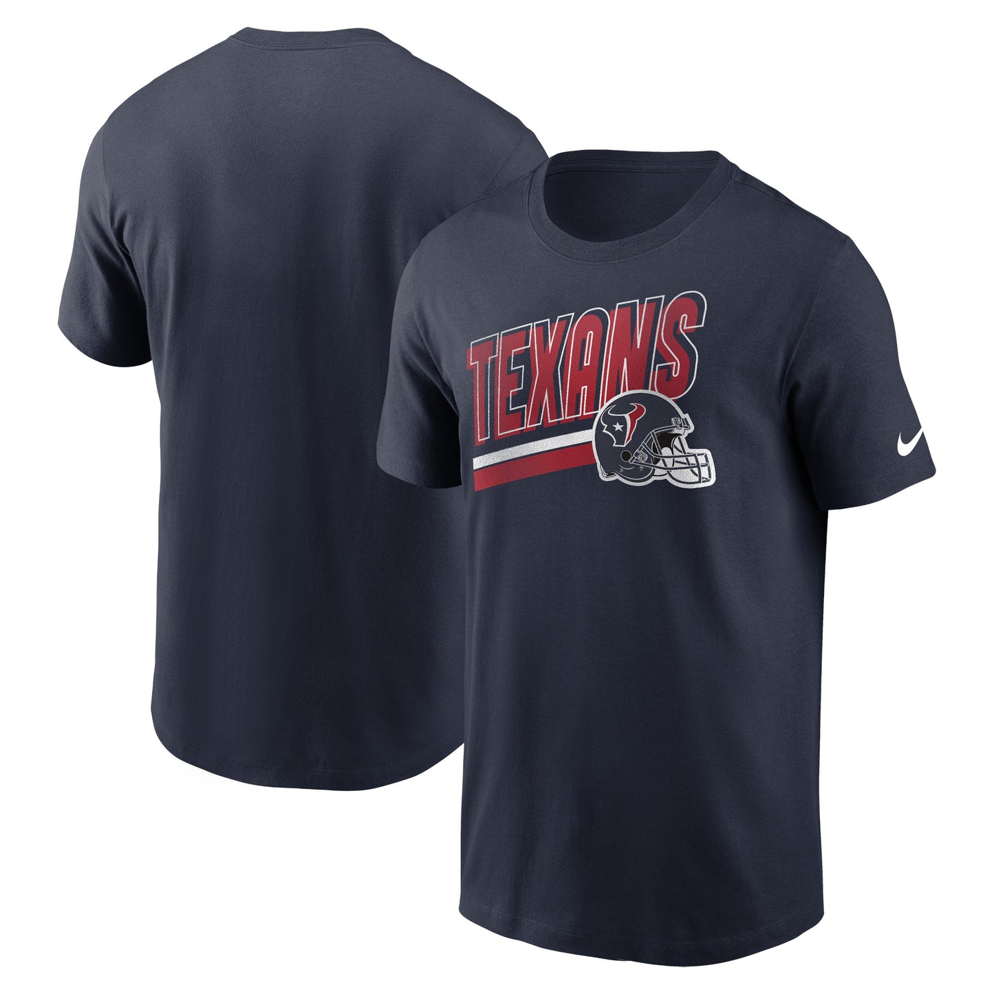 Men's Nike Navy Houston Texans Essential Blitz Lockup T-Shirt