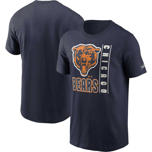 Men's Nike  Navy Chicago Bears Lockup Essential T-Shirt