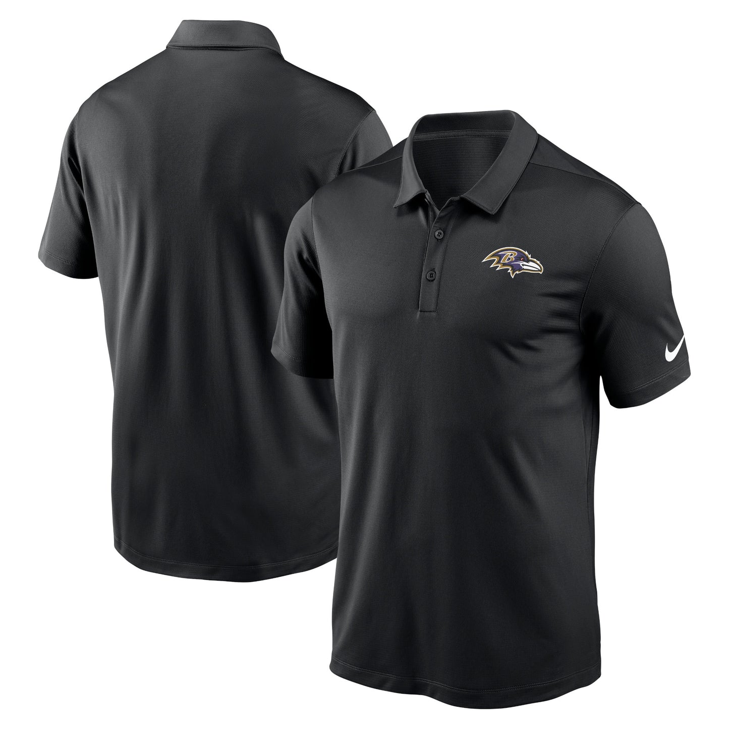 Men's Nike Black Baltimore Ravens Franchise Logo Performance Polo