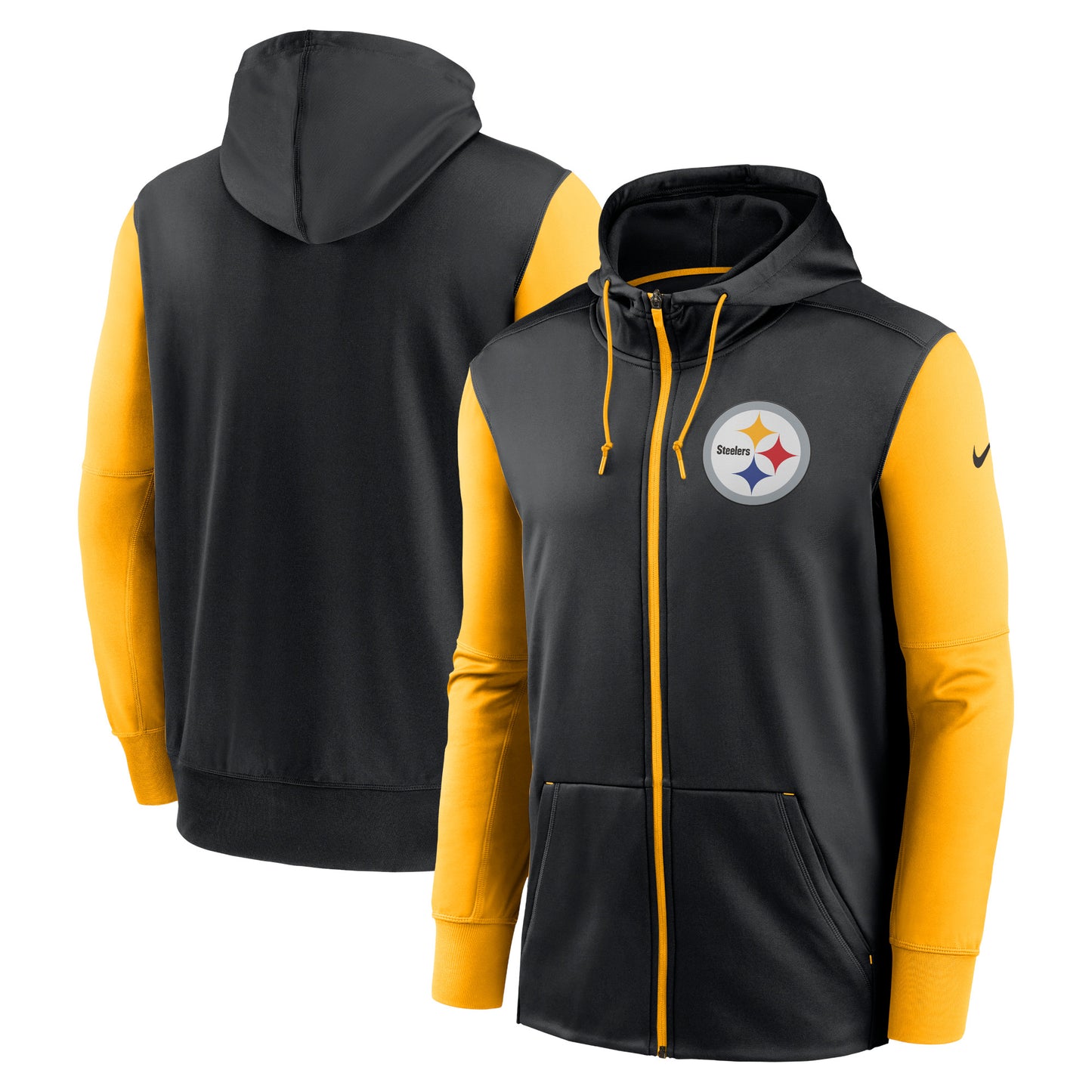 Men's Nike  Black Pittsburgh Steelers Performance Full-Zip Hoodie