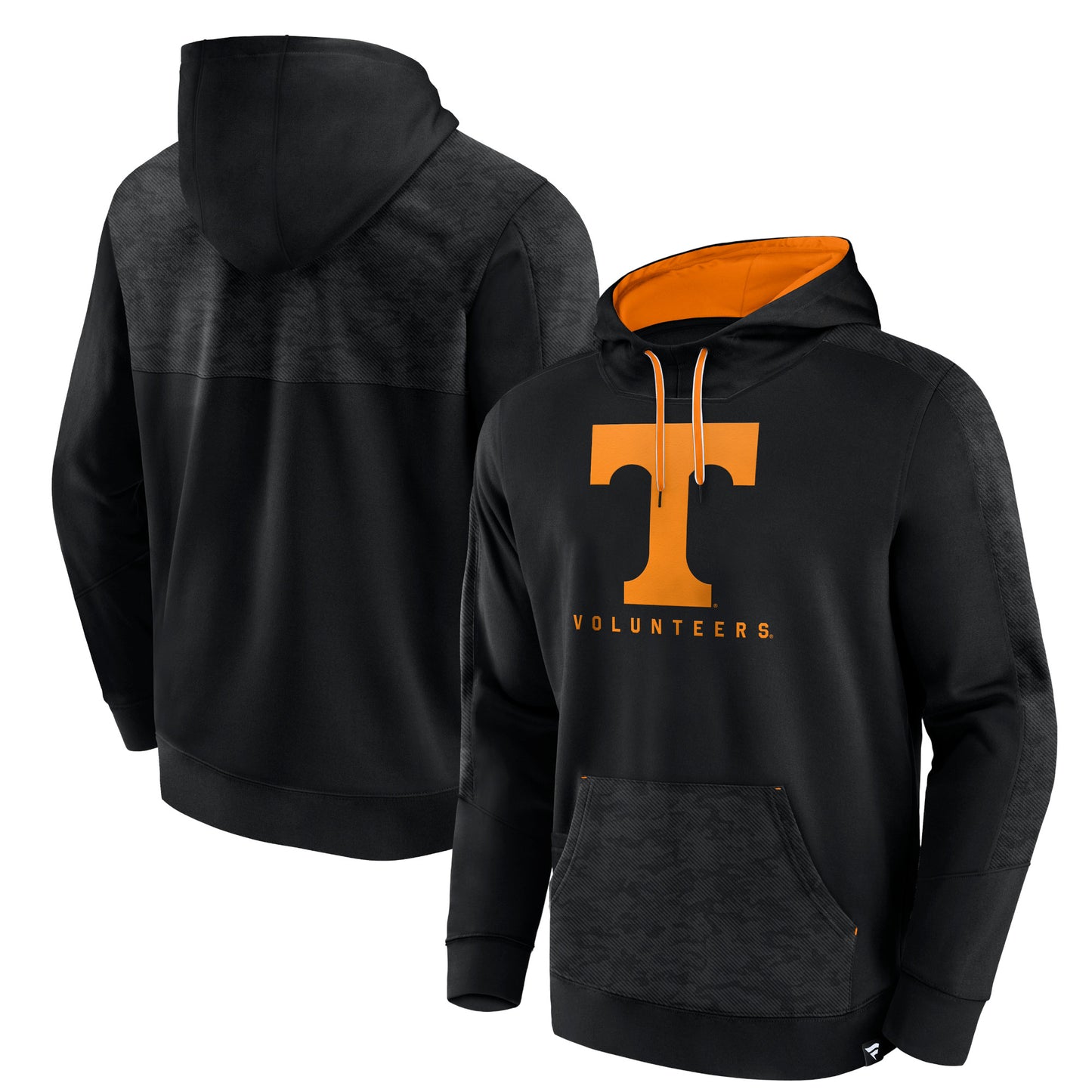 Men's Fanatics Black Tennessee Volunteers Defender Pullover Hoodie