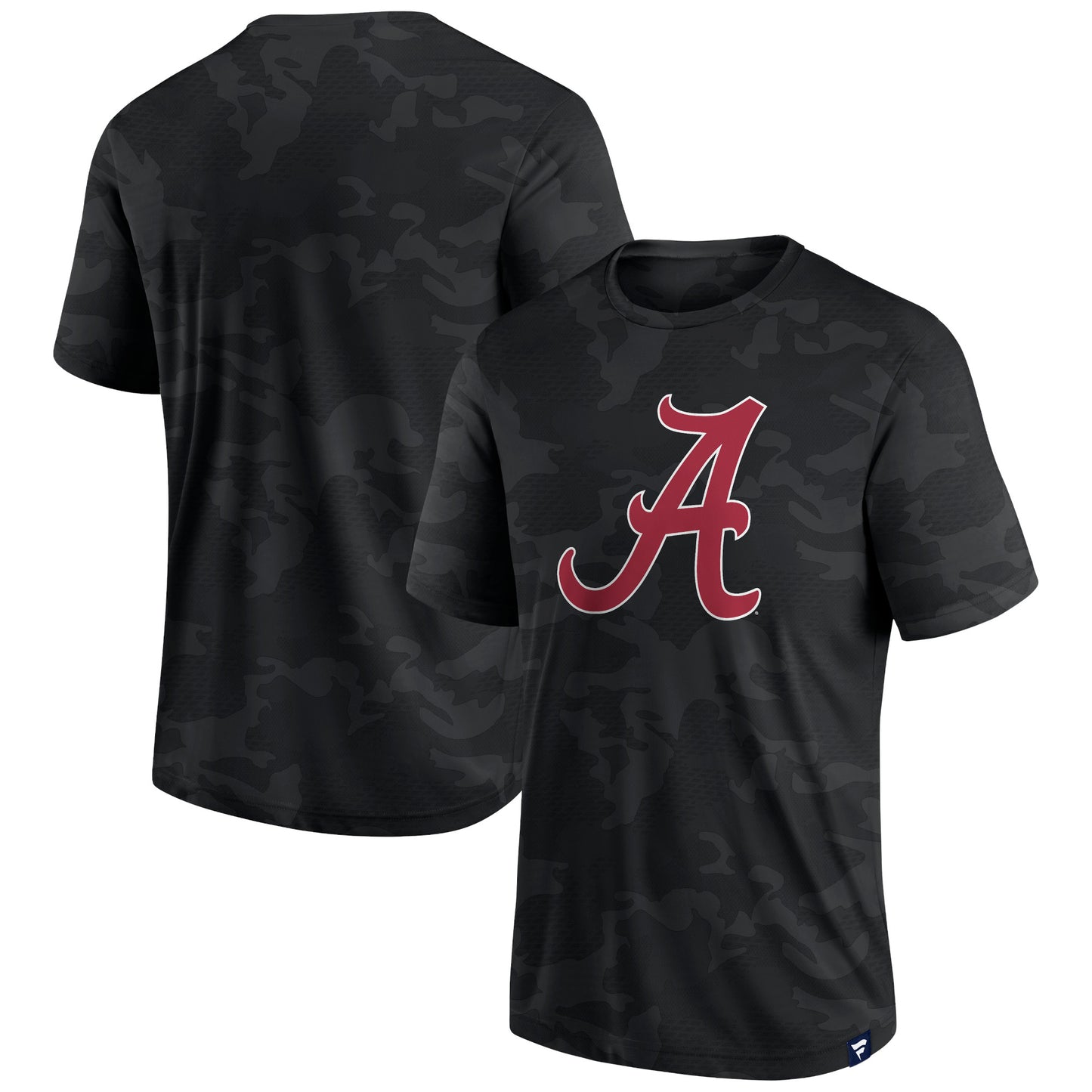 Men's Fanatics  Black Alabama Crimson Tide Camo Logo T-Shirt