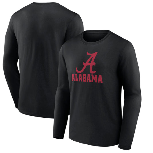 Men's Black Alabama Crimson Tide Lockup Team Long Sleeve T-Shirt