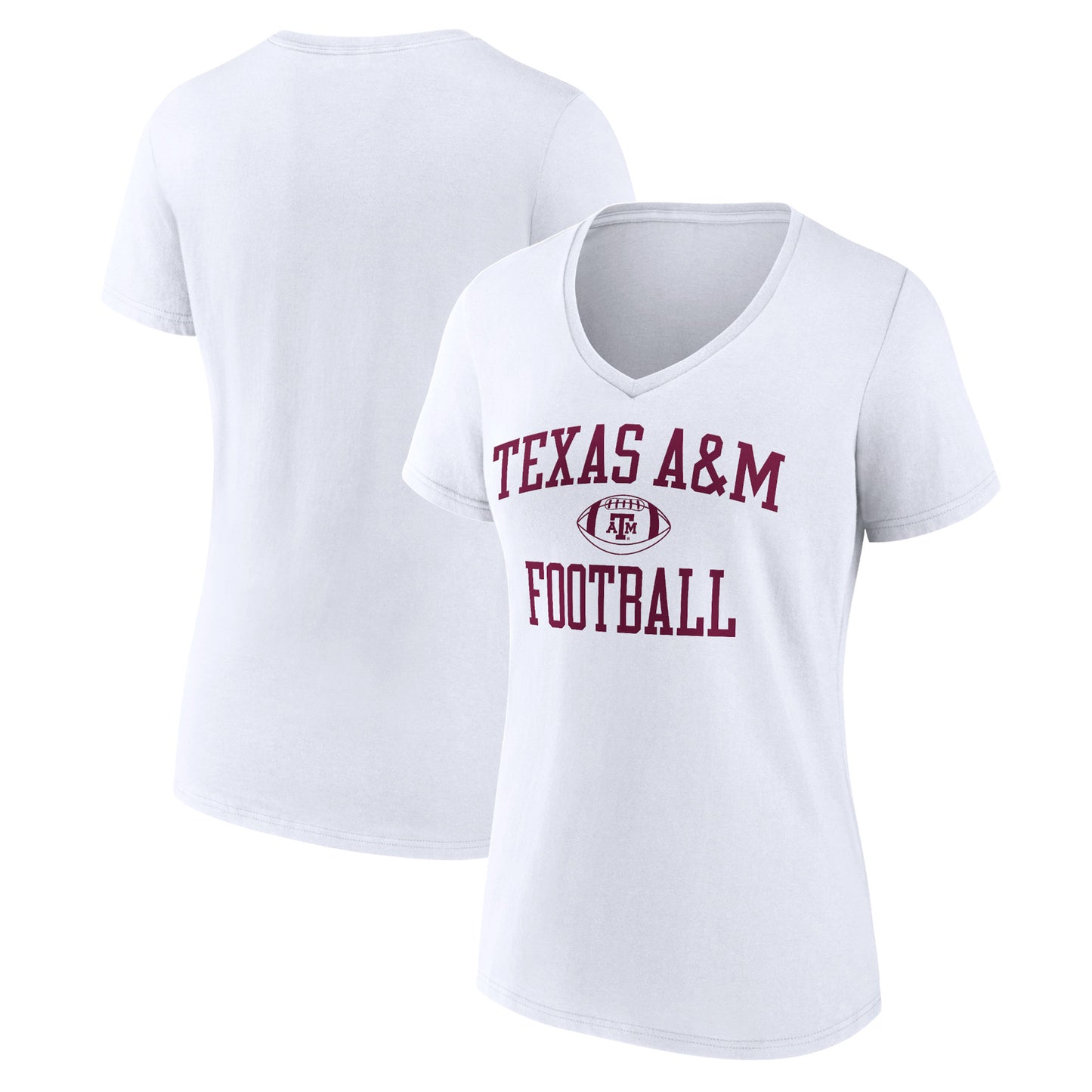 Women's White Texas A&M Aggies First Sprint Team V-Neck T-Shirt