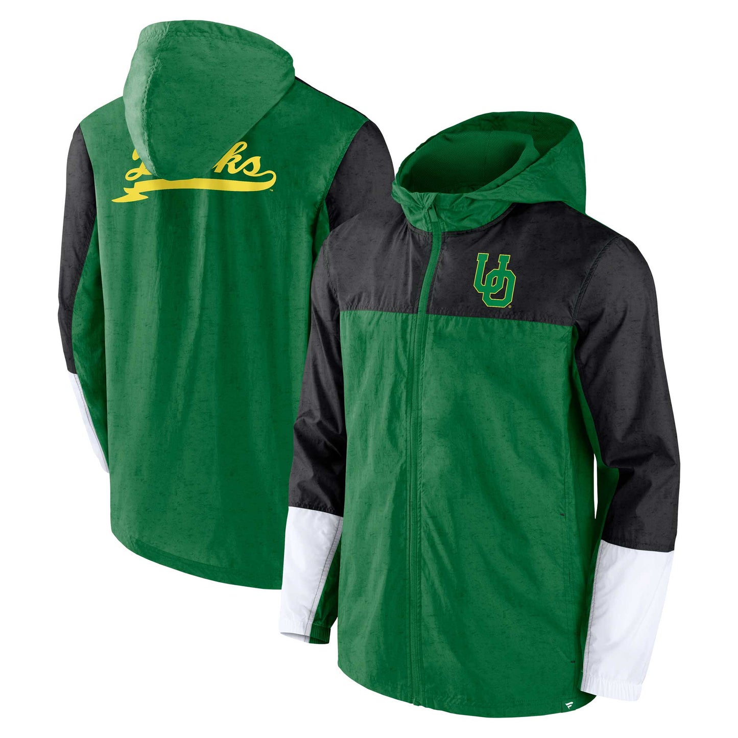 Men's Fanatics Green/Black Oregon Ducks Game Day Ready Full-Zip Jacket