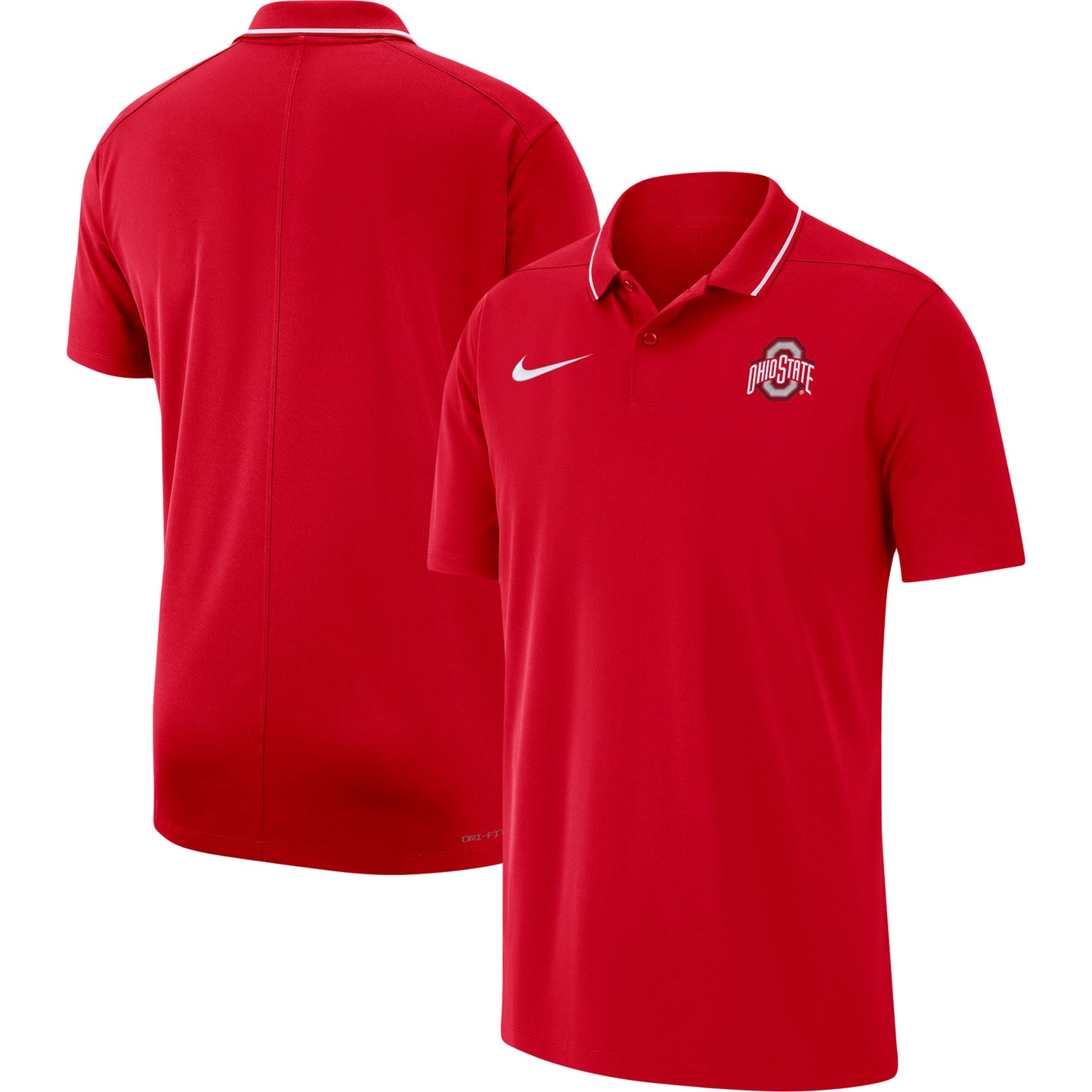 Men's Nike Scarlet Ohio State Buckeyes 2023 Coaches Performance Polo