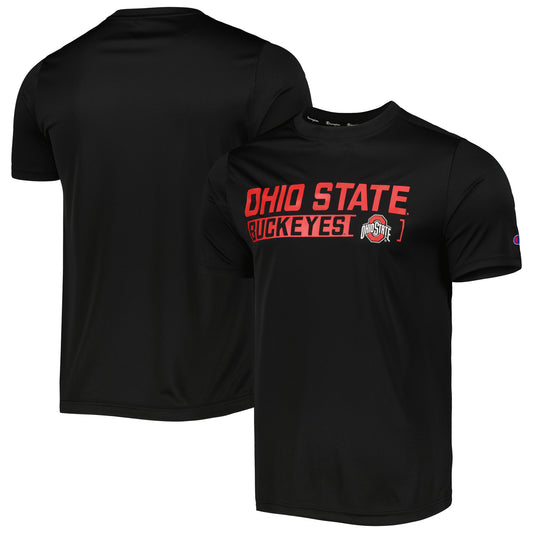 Men's Champion Black Ohio State Buckeyes Impact Knockout T-Shirt