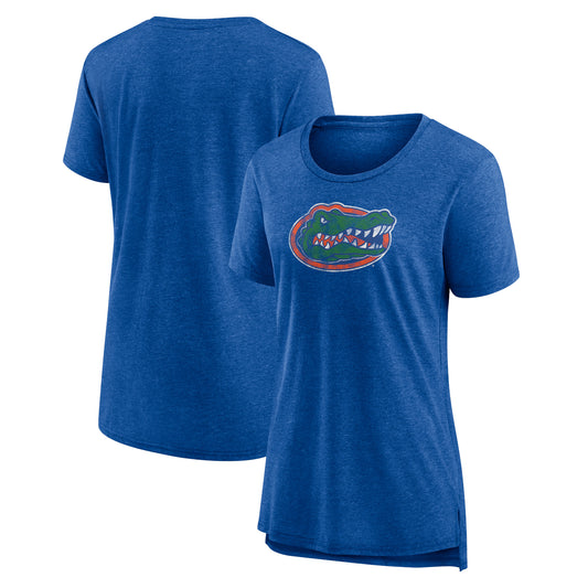 Women's Heather Royal Florida Gators  Tri-Blend T-Shirt