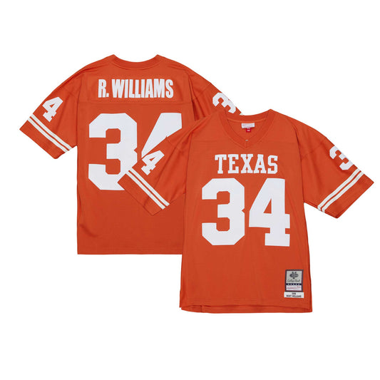 Men's Mitchell & Ness Ricky Williams Texas Orange Texas Longhorns Throwback Jersey