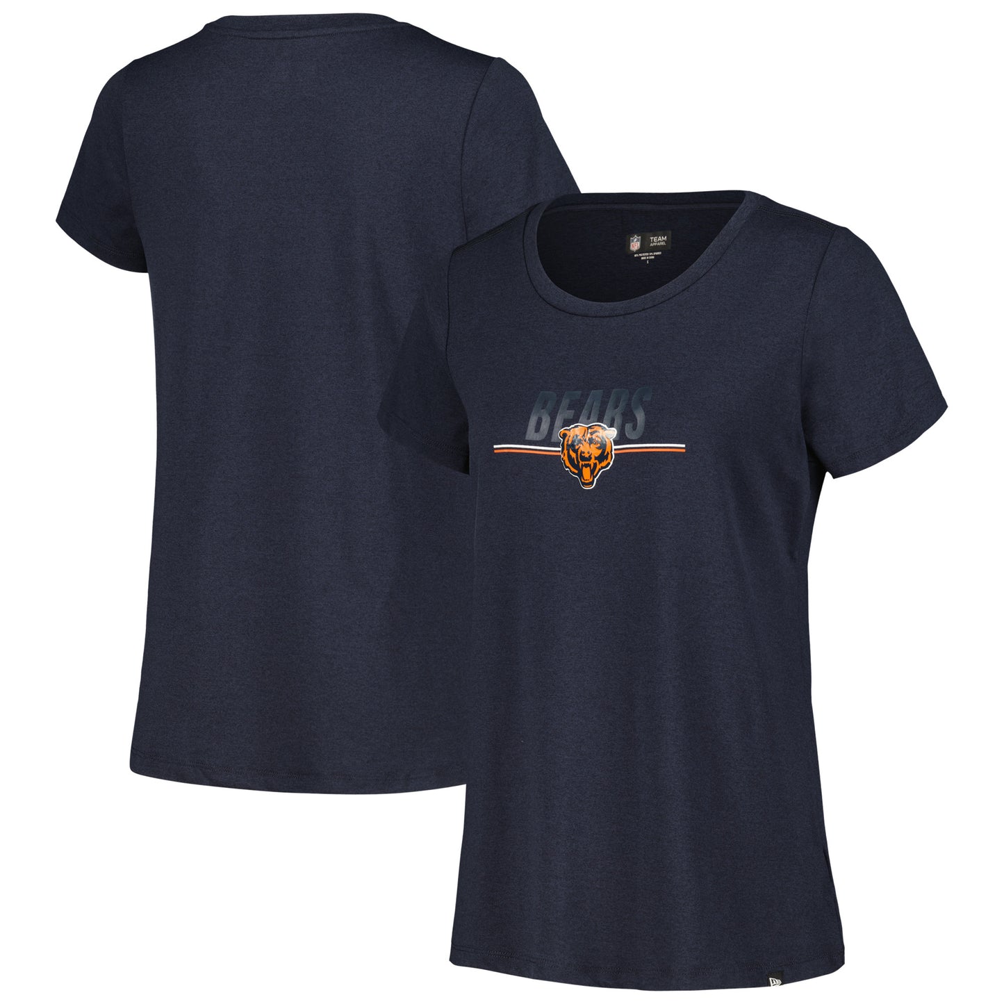 Women's New Era Navy Chicago Bears 2023 NFL Training Camp T-Shirt