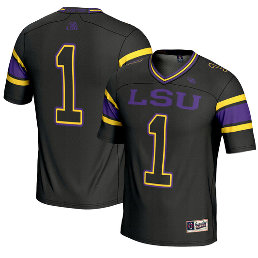 Men's GameDay Greats #1 Black LSU Tigers Endzone Football Jersey