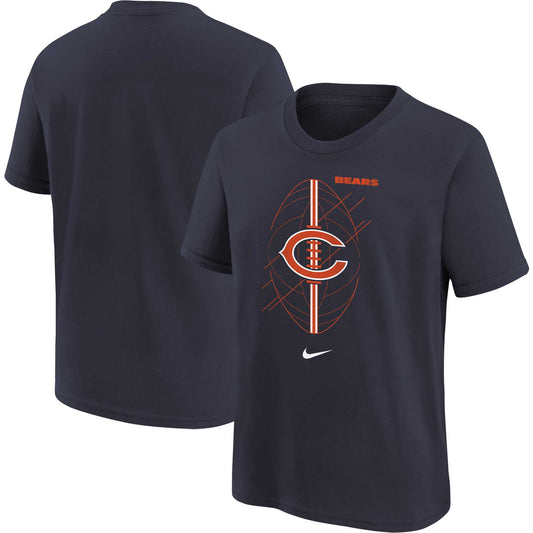 Preschool Nike Navy Chicago Bears Icon T-Shirt