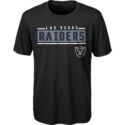 Youth Black Las Vegas Raiders Amped Up T-Shirt