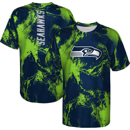 Preschool Navy Seattle Seahawks In The Mix T-Shirt