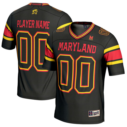 Youth GameDay Greats Black Maryland Terrapins NIL Pick-A-Player Football Jersey