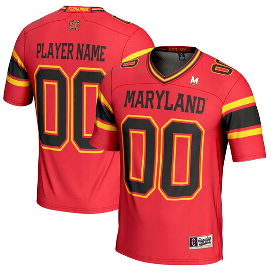 Youth GameDay Greats Red Maryland Terrapins NIL Pick-A-Player Football Jersey