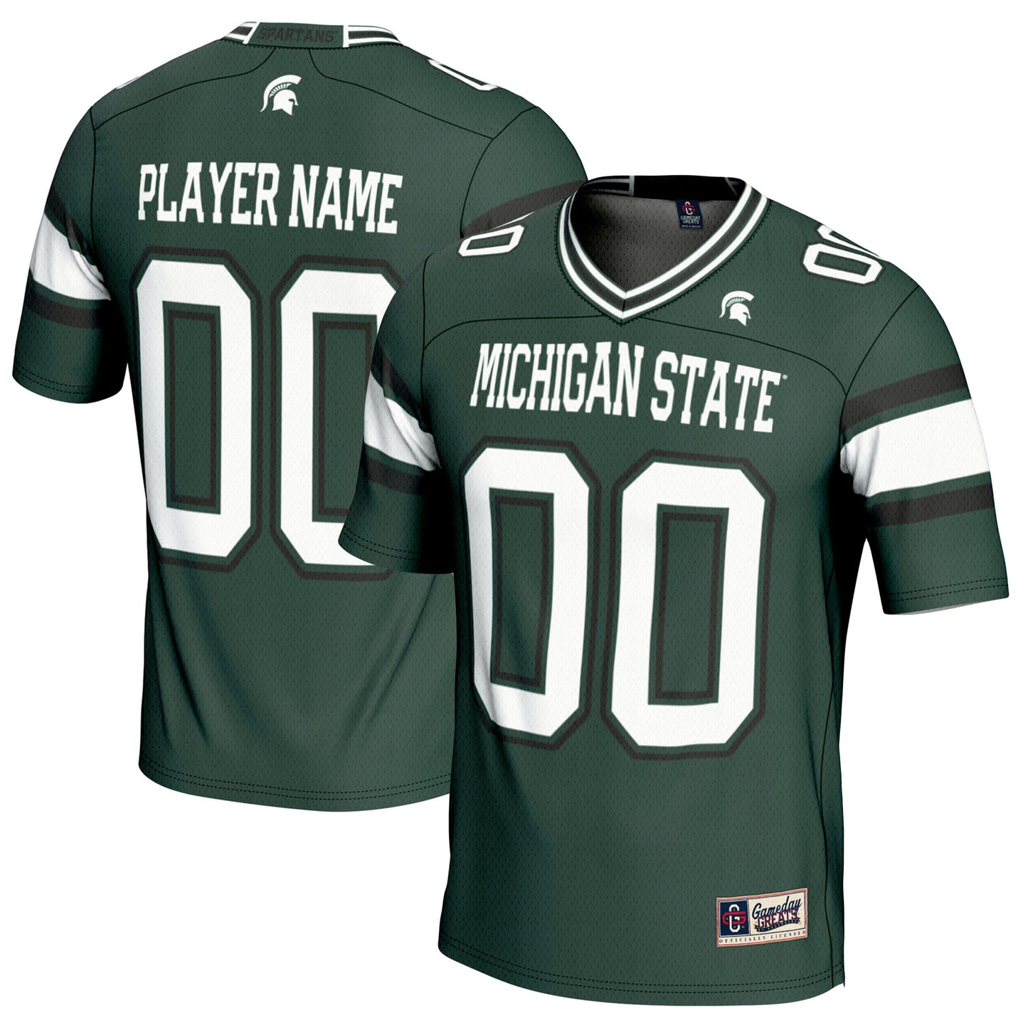Youth GameDay Greats Green Michigan State Spartans NIL Pick-A-Player Football Jersey