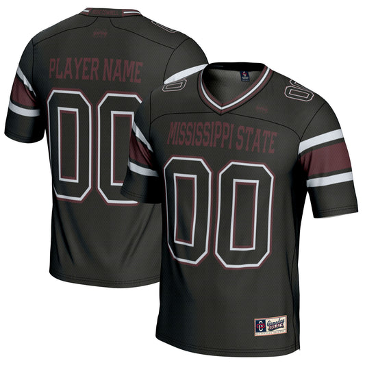 Youth GameDay Greats Black Mississippi State Bulldogs NIL Pick-A-Player Football Jersey